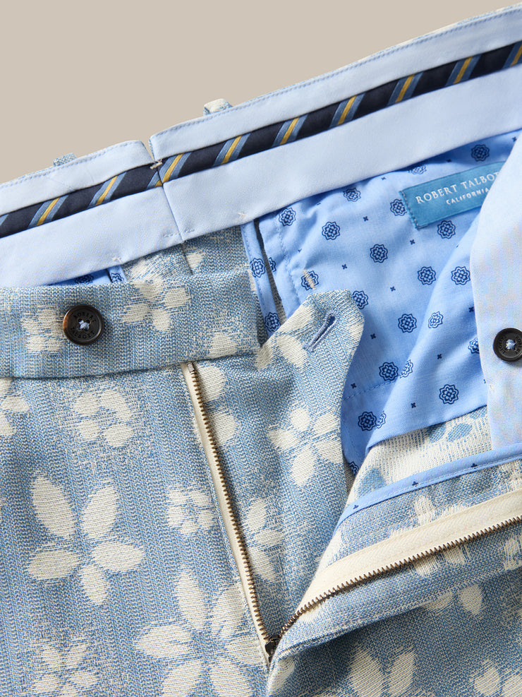 Aston Cotton Wool Floral Chino Pant
