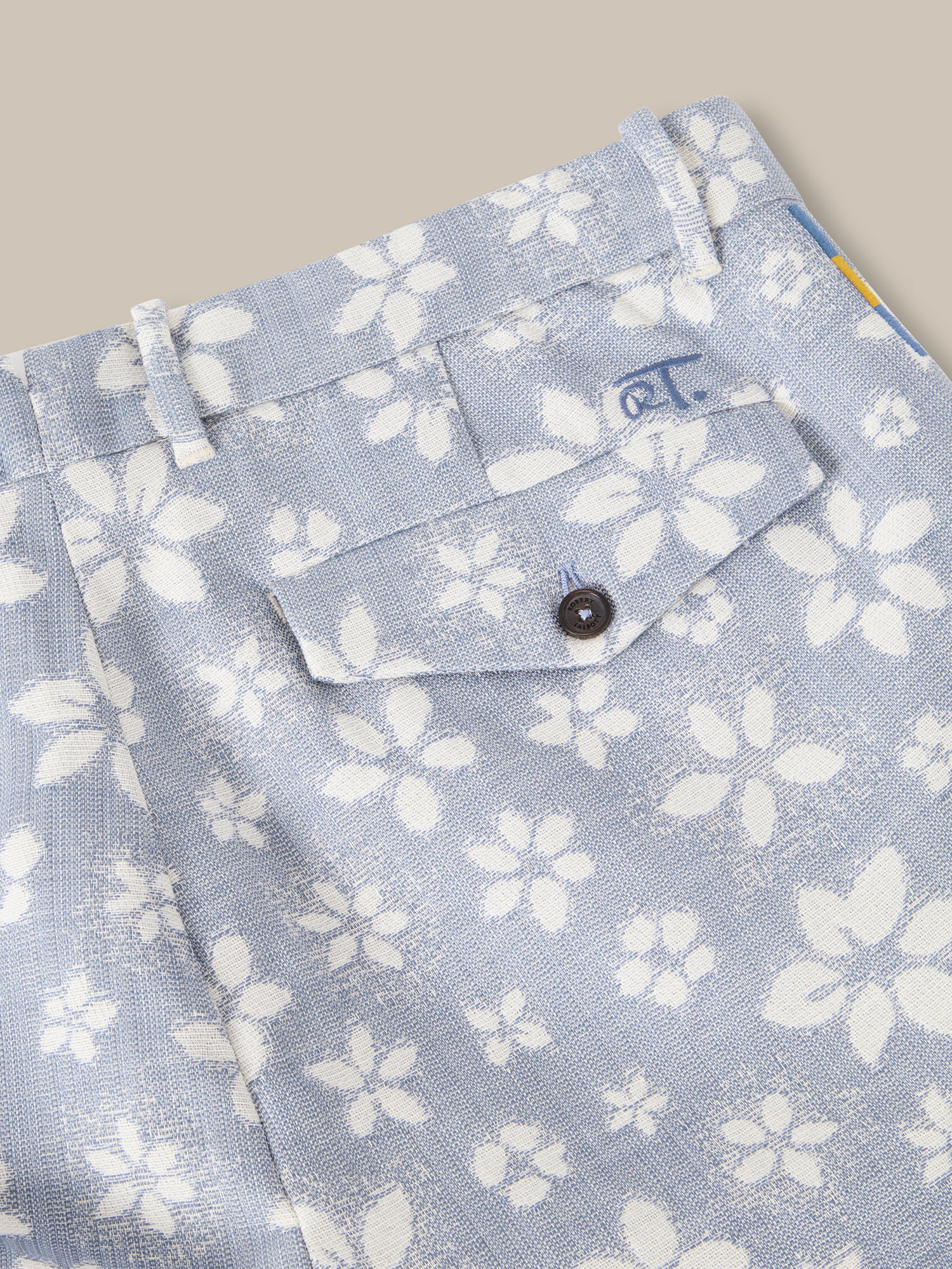 Aston Cotton Wool Floral Chino Short