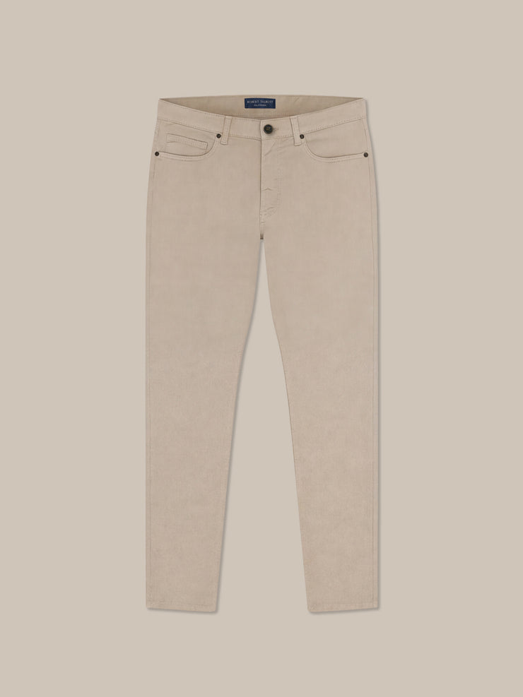 Fernando Comfort Stretch Linen Blend 5 Pocket