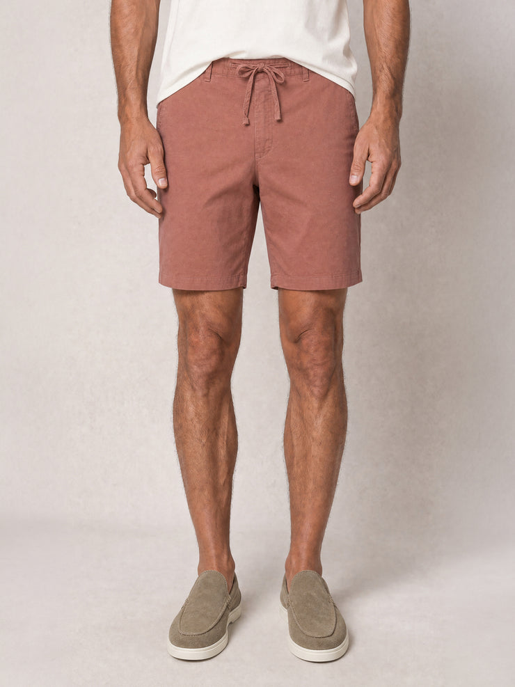Stewart Stretch Linen Blend Convertible Drawstring Short