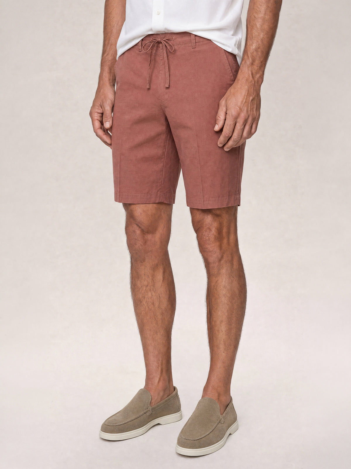 Stewart Stretch Linen Blend Convertible Drawstring Short image