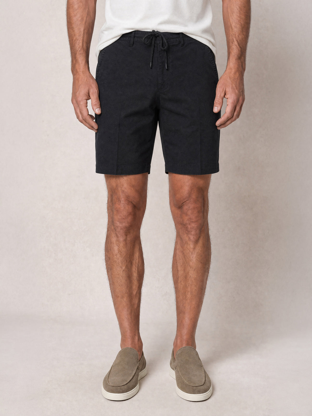 Stewart Stretch Linen Blend Convertible Drawstring Short image