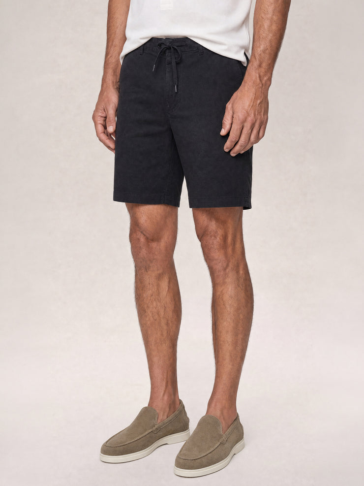 Stewart Stretch Linen Blend Convertible Drawstring Short