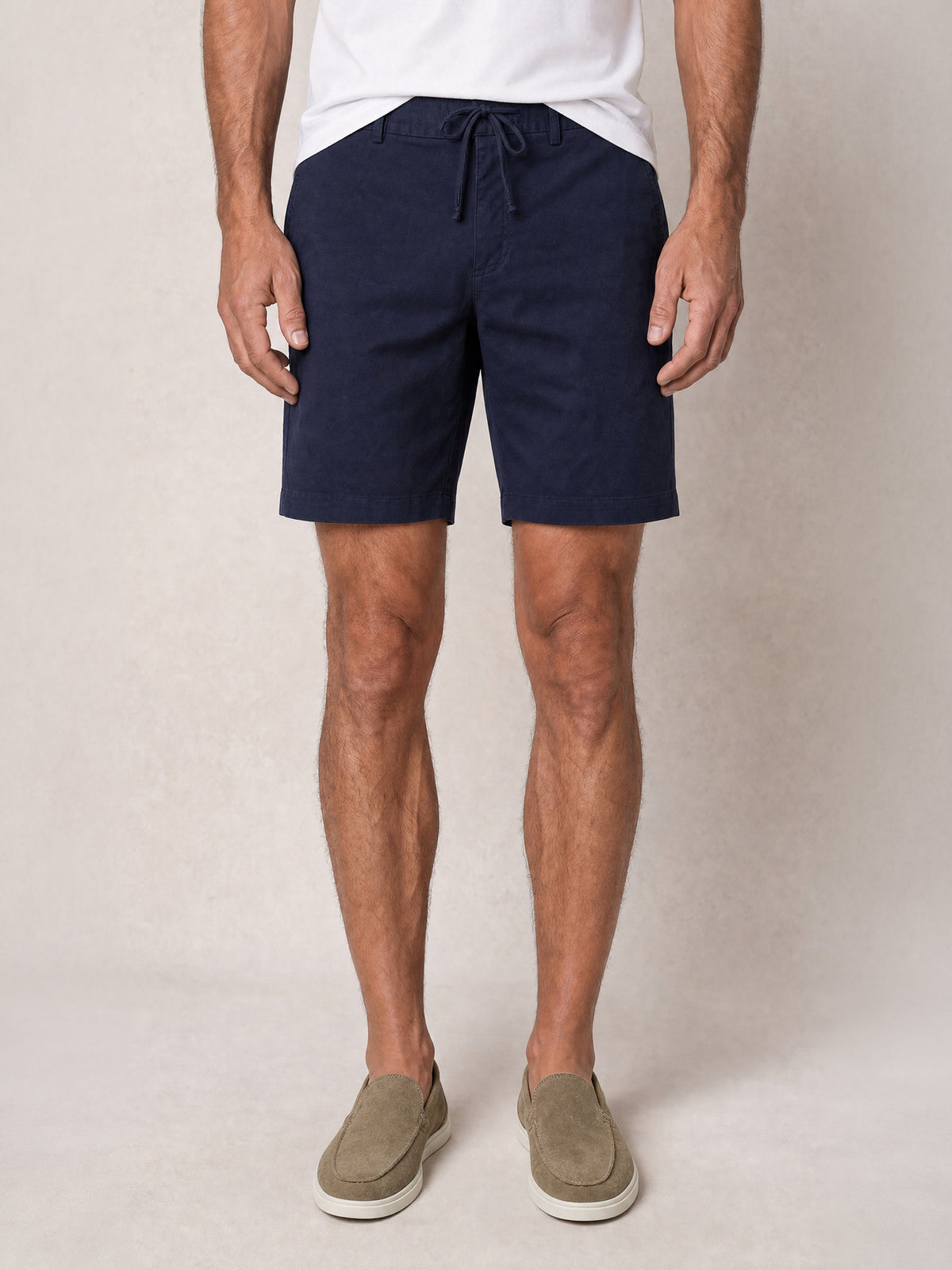 Stewart Stretch Linen Blend Convertible Drawstring Short image