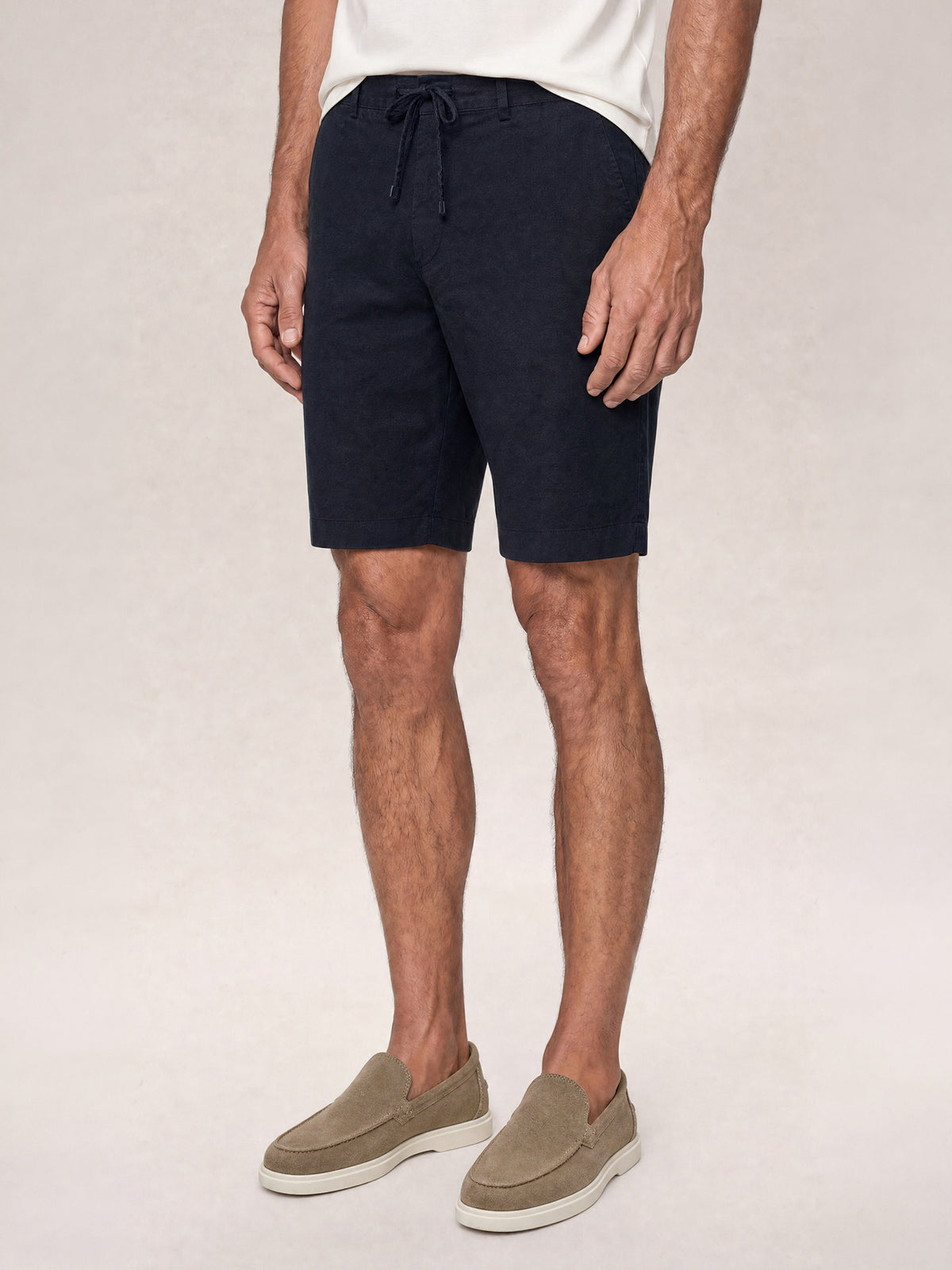 Stewart Stretch Linen Blend Convertible Drawstring Short image