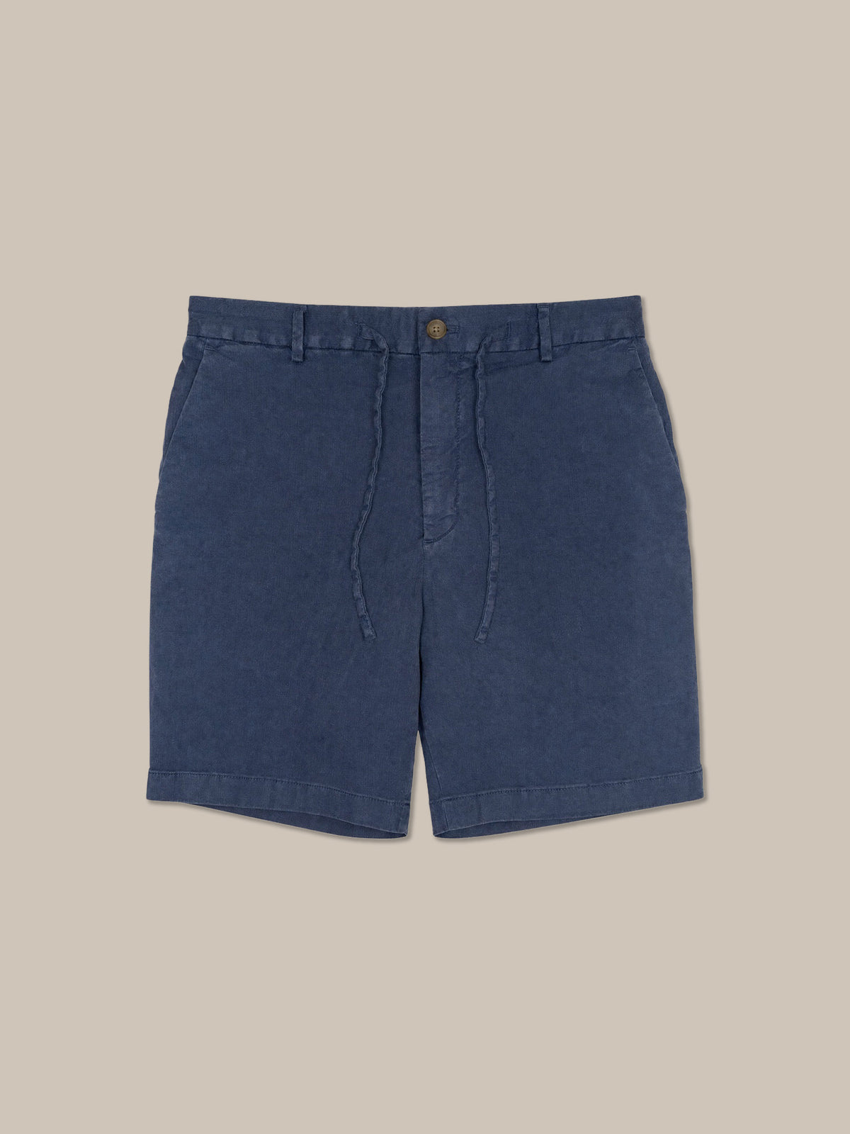 Stewart Stretch Linen Blend Convertible Drawstring Short