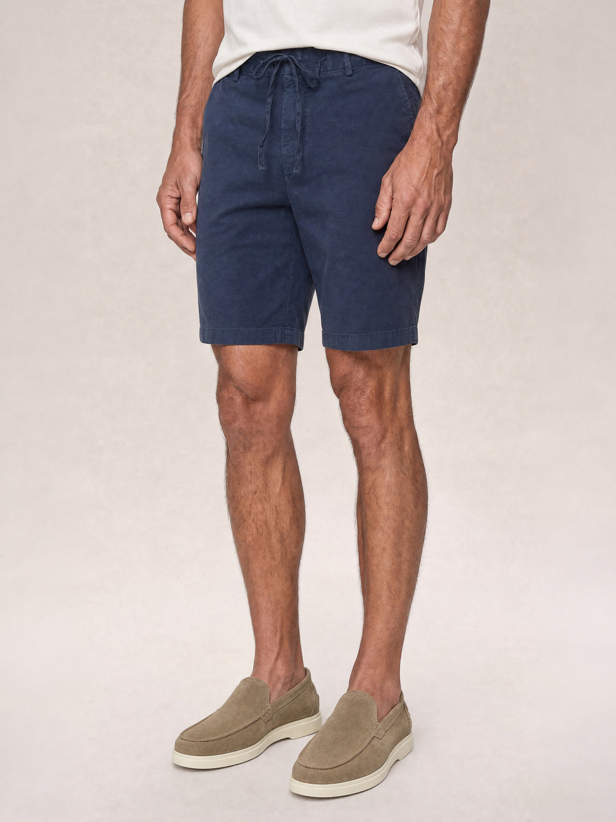 Stewart Stretch Linen Blend Convertible Drawstring Short