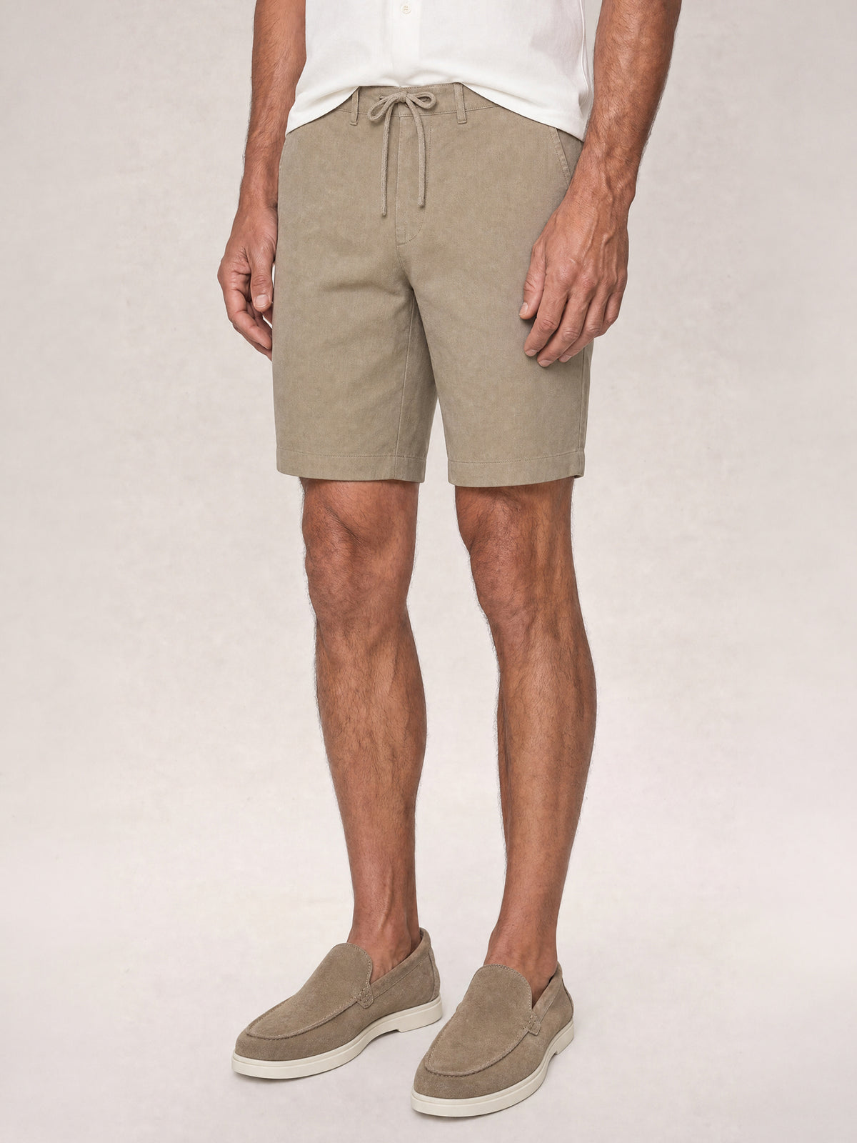 Stewart Stretch Linen Blend Convertible Drawstring Short image