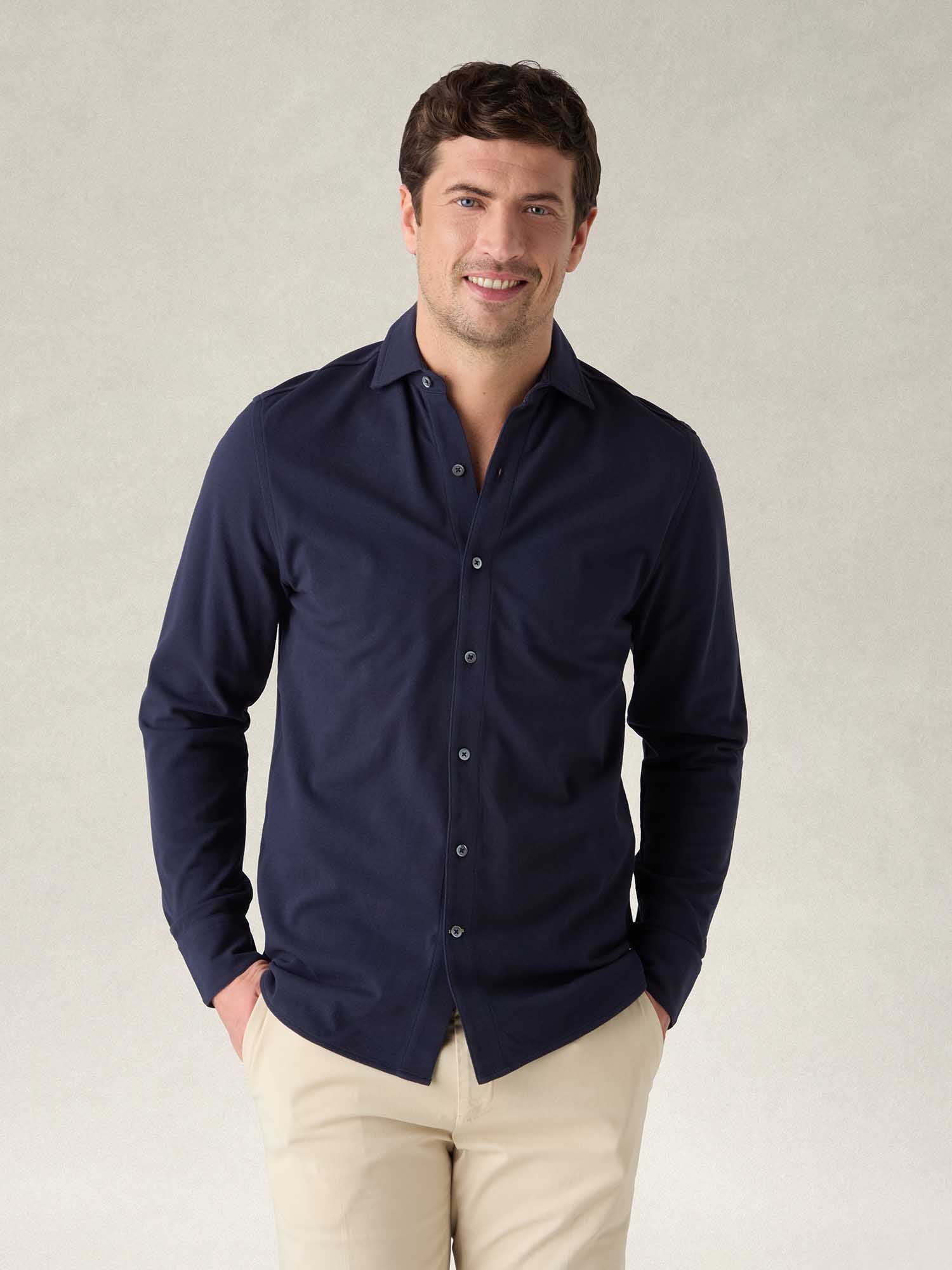 Foster Long Sleeve Knit Shirt image