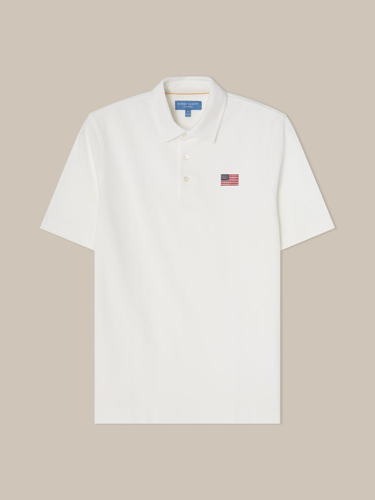 USA Flag Short Sleeve Polo