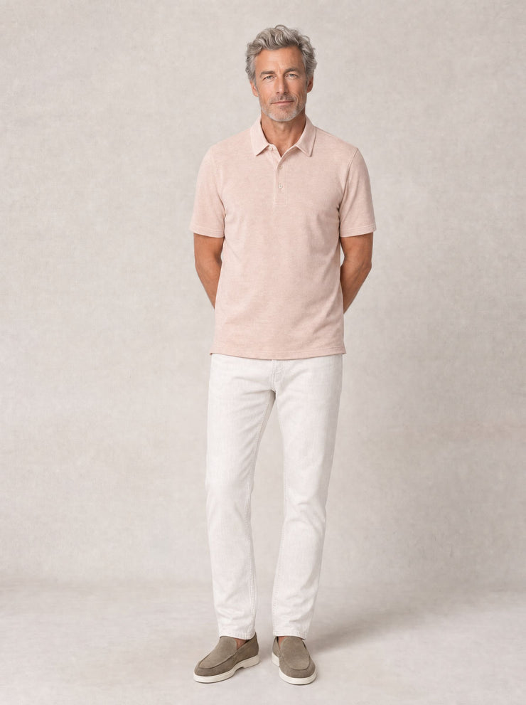 Taylor Pique Linen Polo
