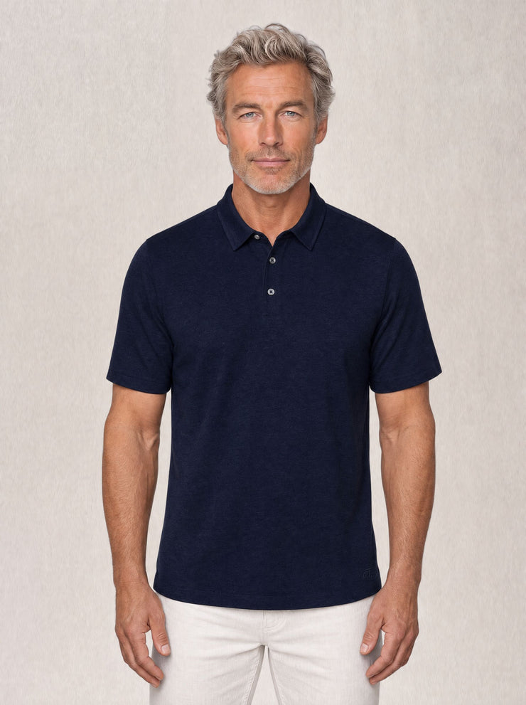 Taylor Pique Linen Polo
