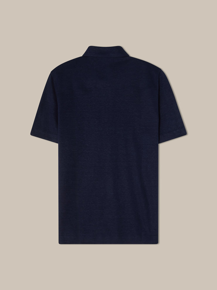 Taylor Pique Linen Polo
