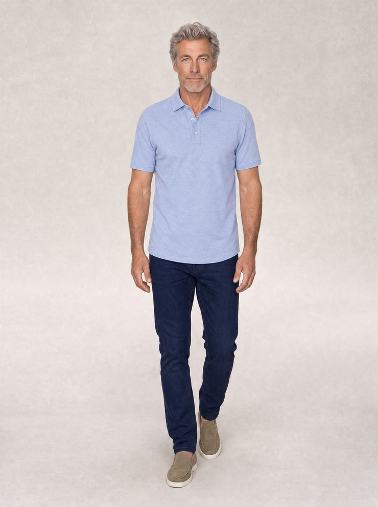 Taylor Pique Linen Polo
