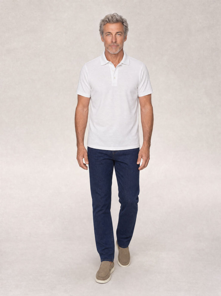 Taylor Pique Linen Polo