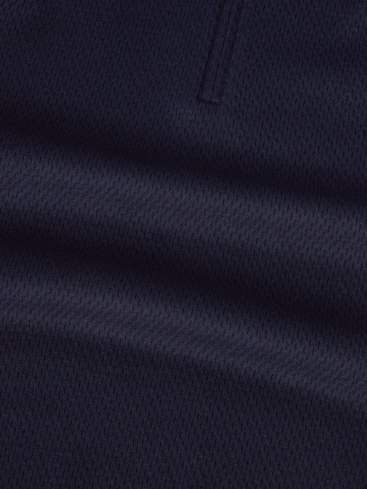 Weston Textured Cotton Zip Polo