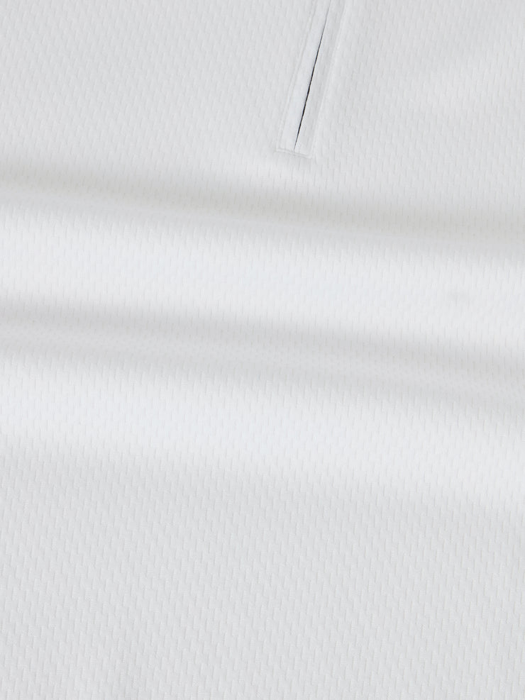 Weston Textured Cotton Zip Polo