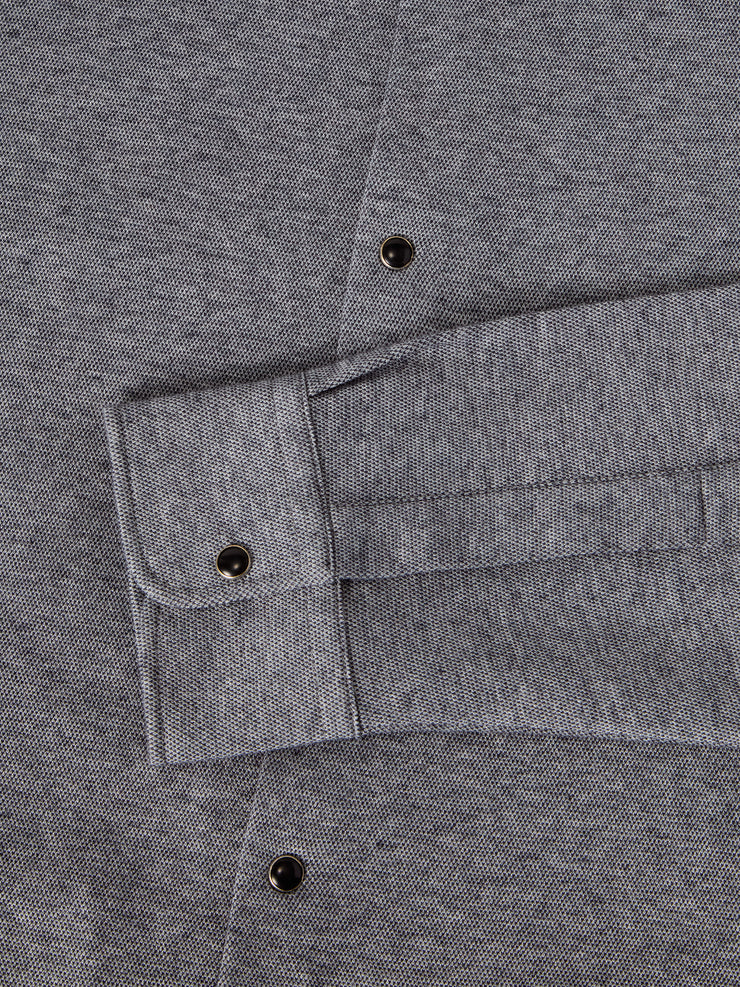 Walter Cashmere Blend Snap Front Shirt