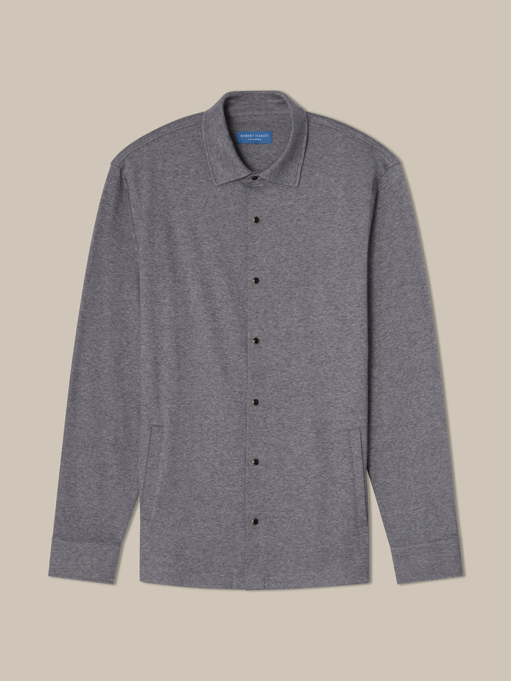 Walter Cashmere Blend Snap Front Shirt