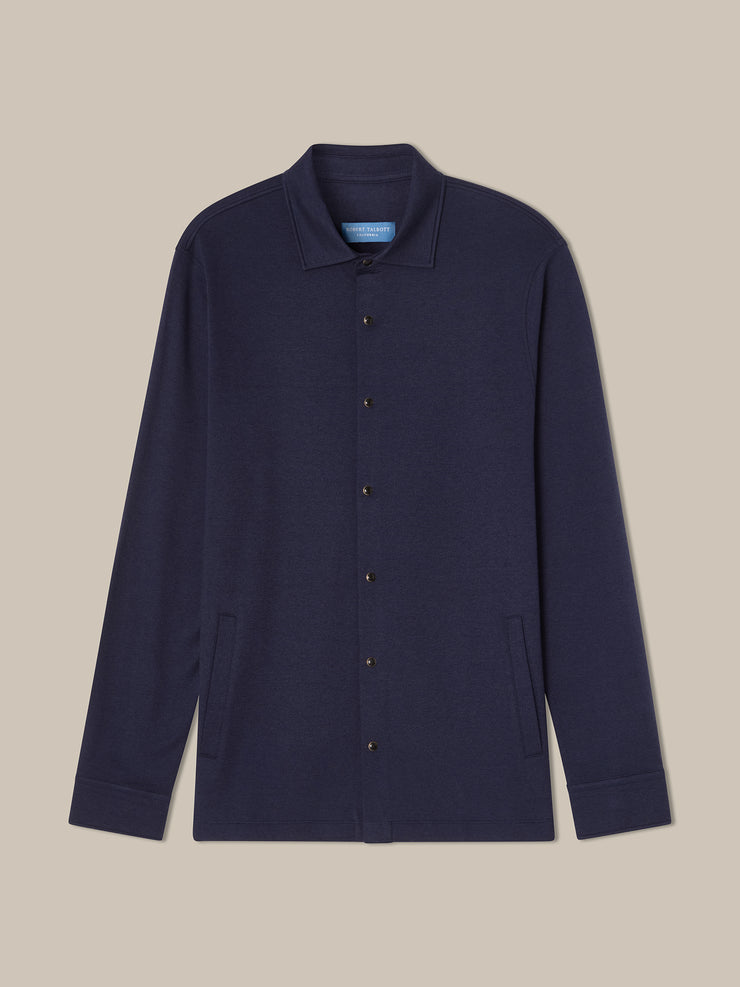 Walter Cashmere Blend Snap Front Shirt