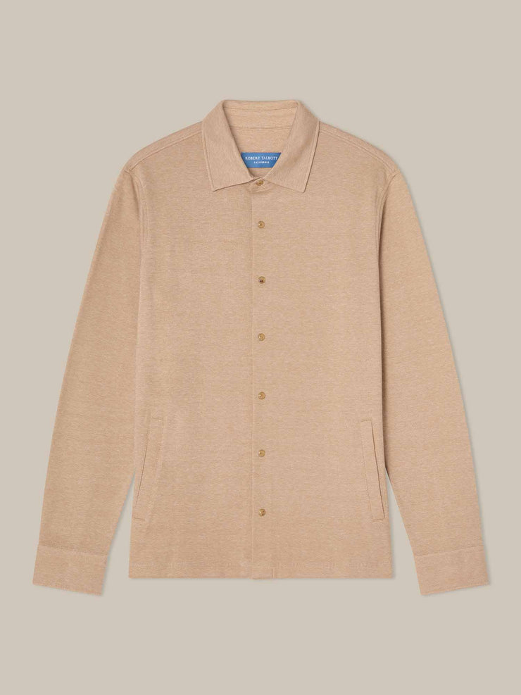 Walter Cashmere Blend Snap Front Shirt