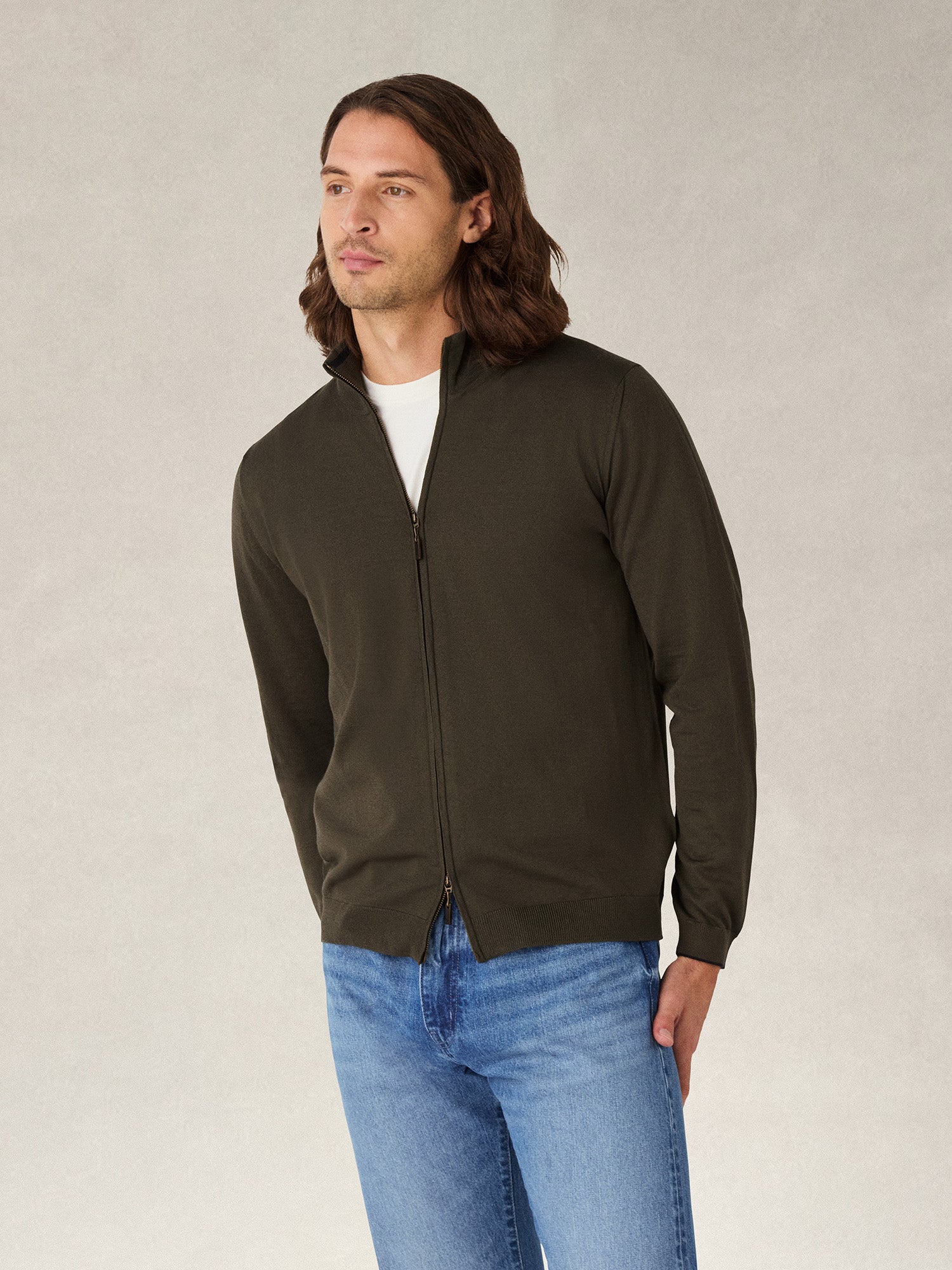 Dalton Full Zip Sweater