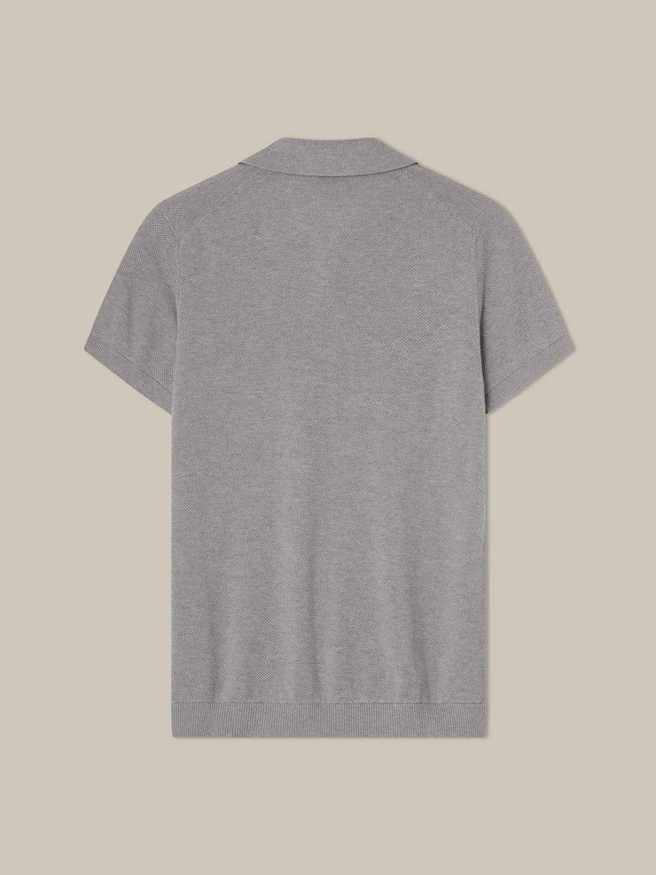 Randall Cotton Cashmere Johnny Collar Sweater