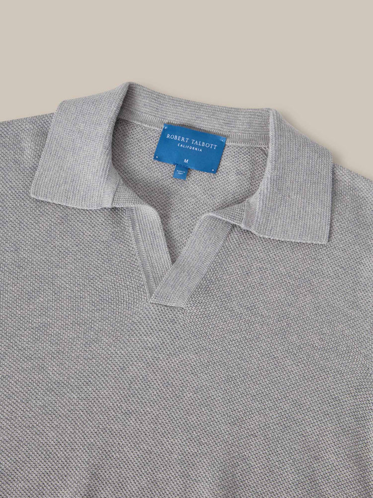 Randall Cotton Cashmere Johnny Collar Sweater