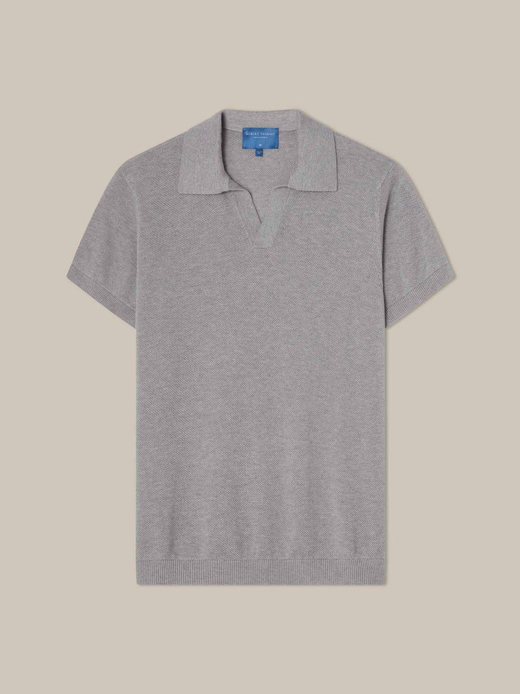 Randall Cotton Cashmere Johnny Collar Sweater