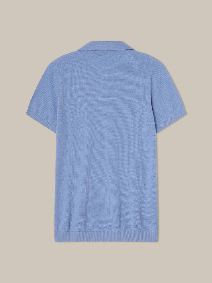 Randall Cotton Cashmere Johnny Collar Sweater