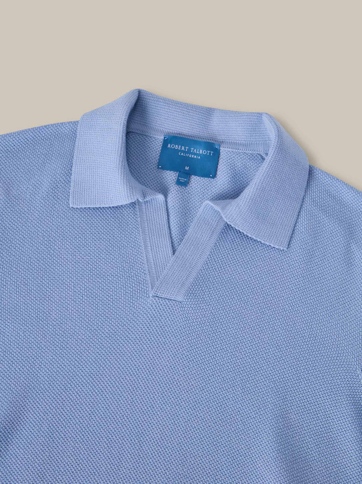 Randall Cotton Cashmere Johnny Collar Sweater