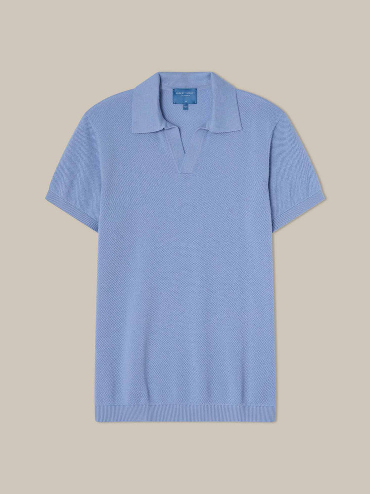 Randall Cotton Cashmere Johnny Collar Sweater