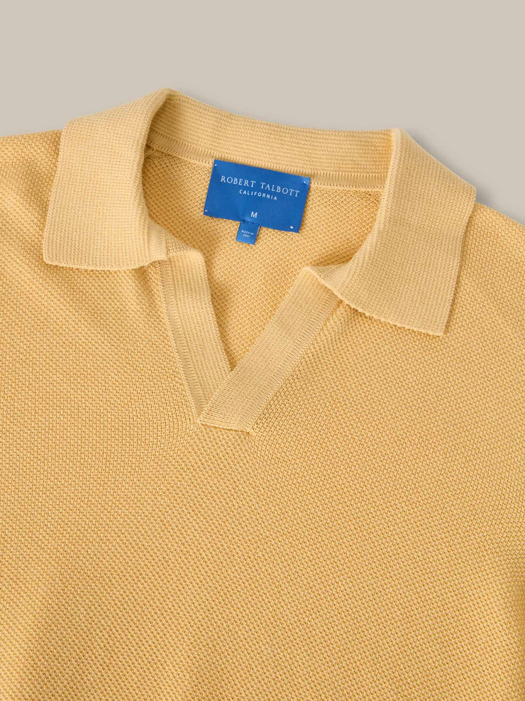Randall Cotton Cashmere Johnny Collar Sweater