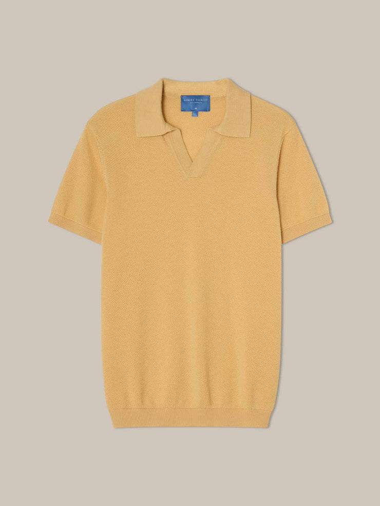 Randall Cotton Cashmere Johnny Collar Sweater