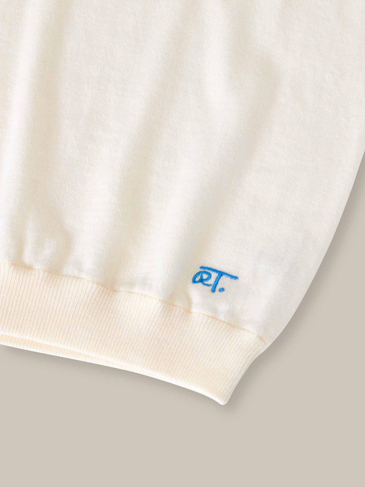 Gibson Cotton Cashmere Short Sleeve Crewneck Sweater image