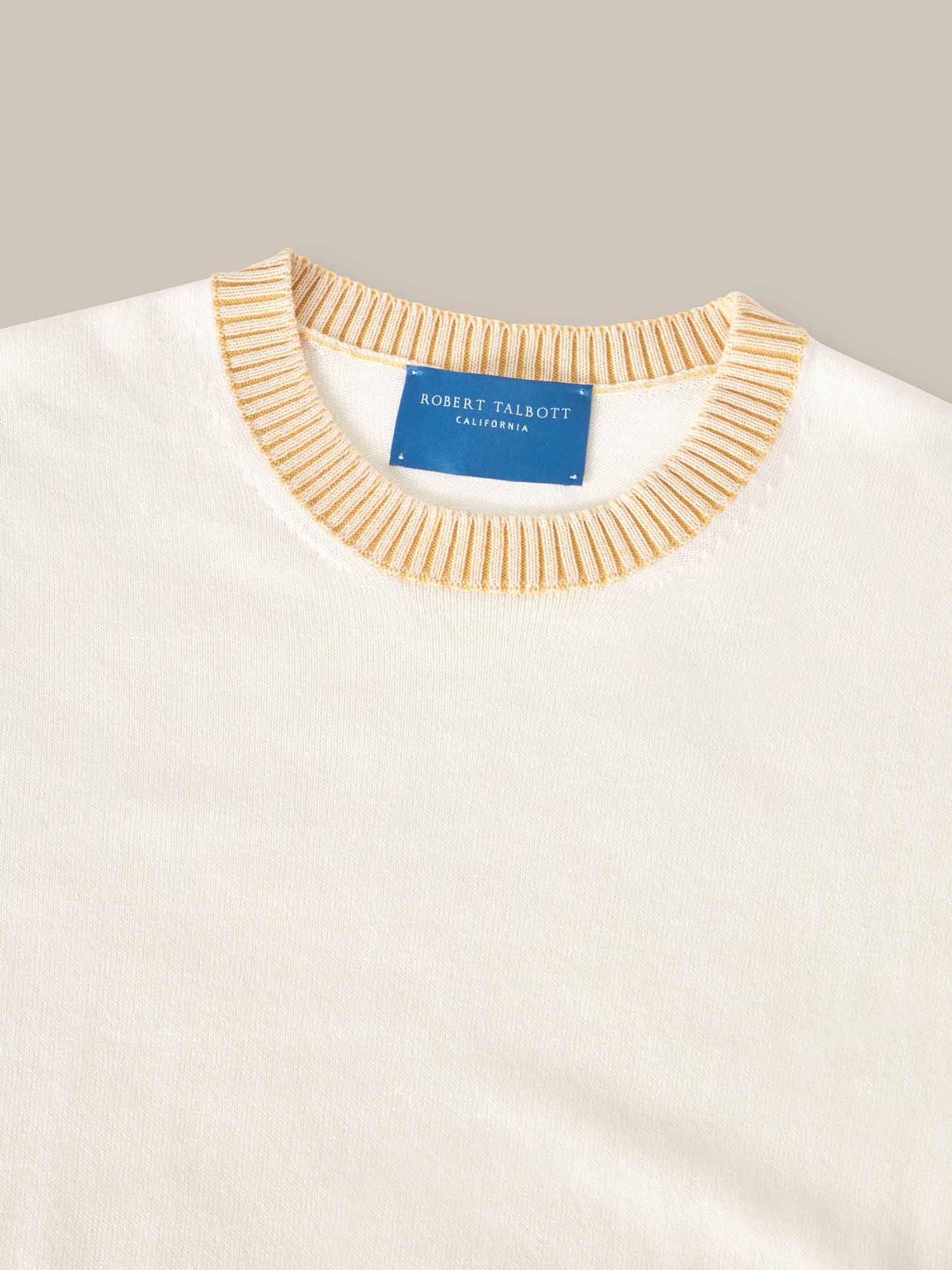 Gibson Cotton Cashmere Short Sleeve Crewneck Sweater