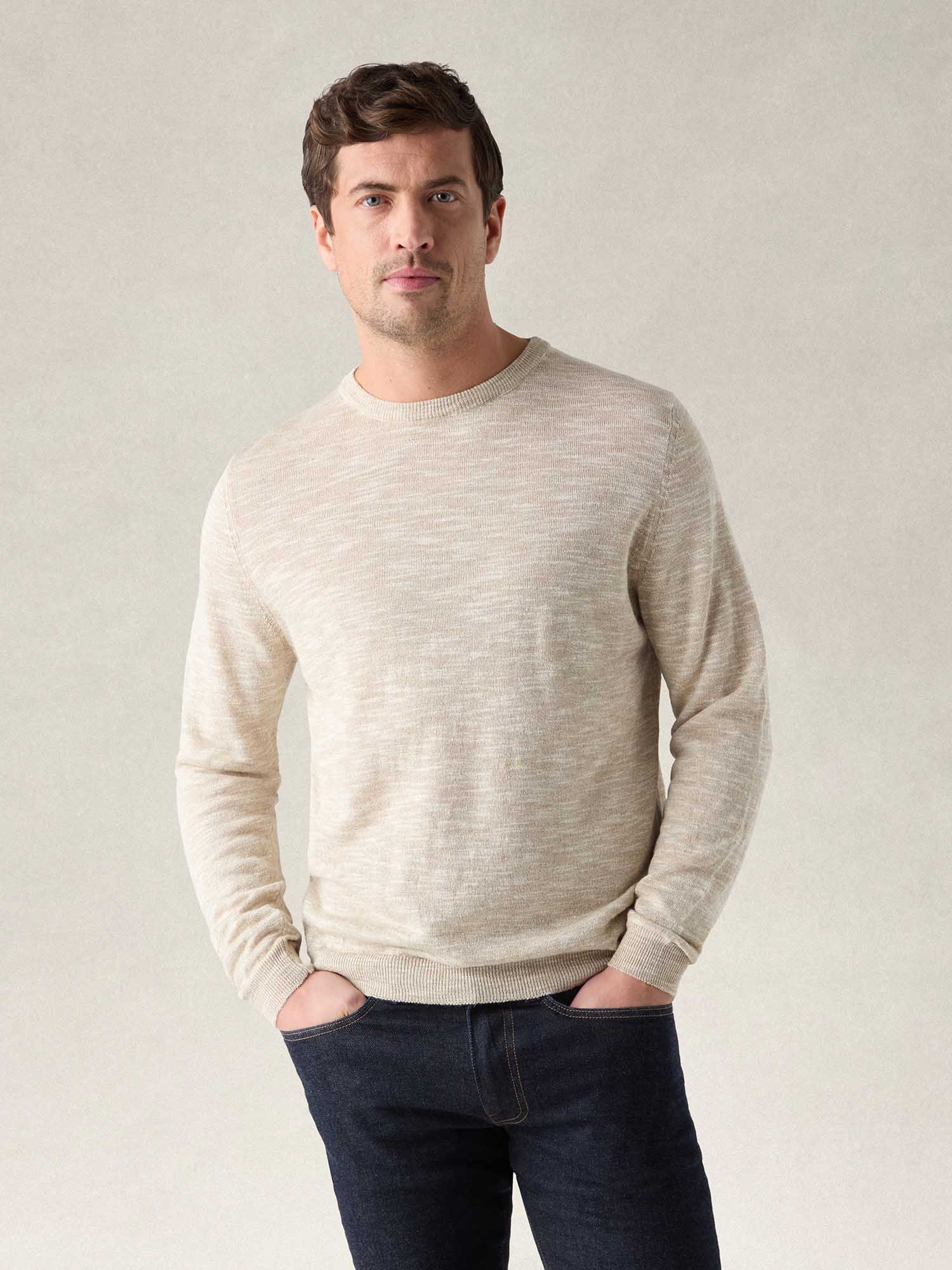 Robbins Linen Silk Crewneck Sweater
