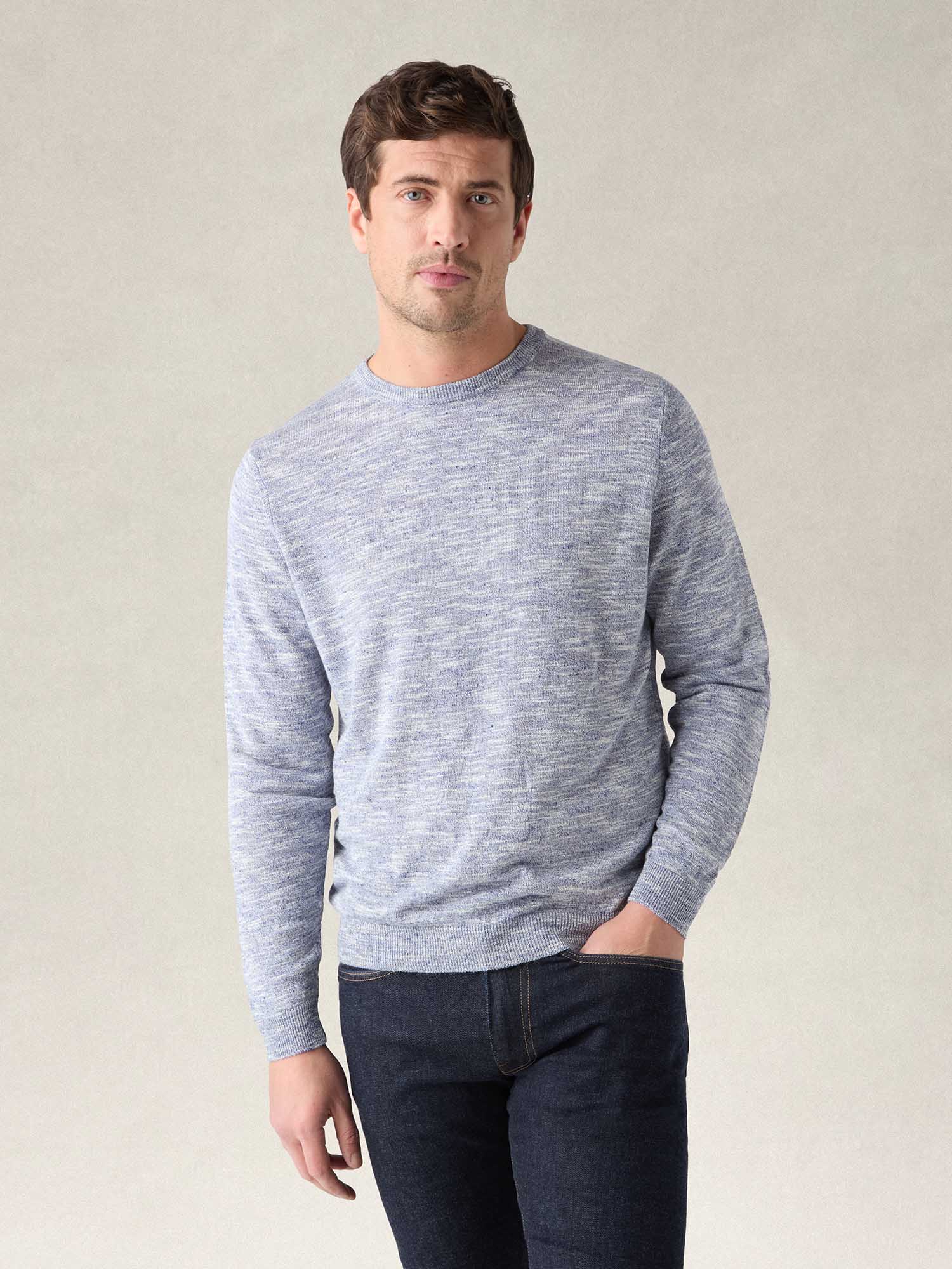 Robbins Linen Silk Crewneck Sweater image