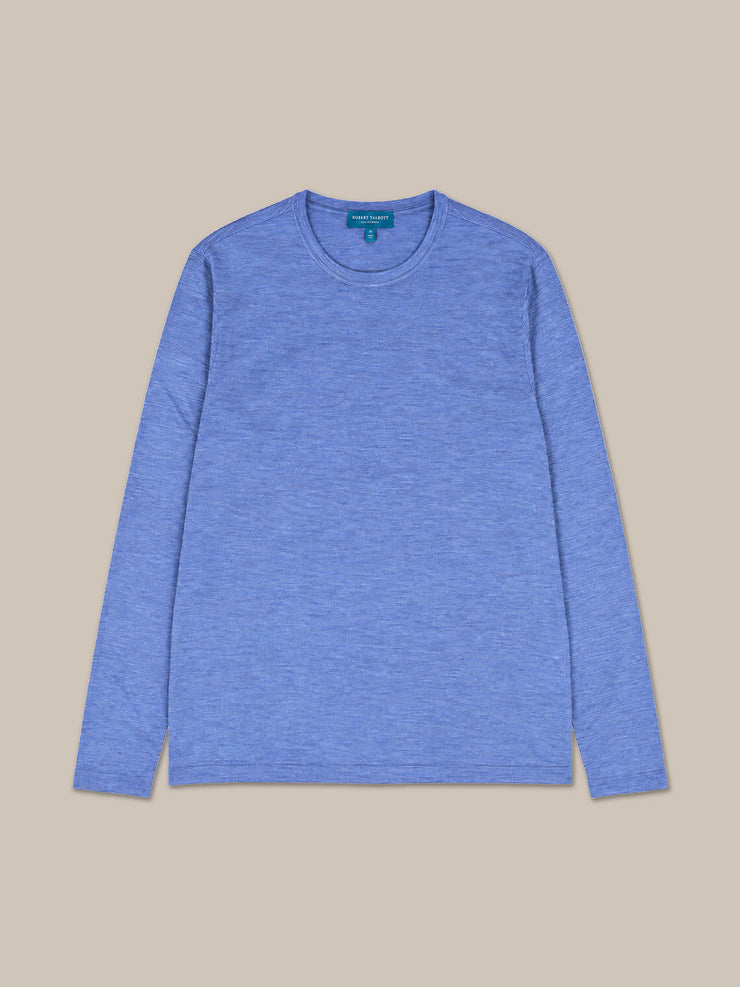 Lawrence Wool Silk Fine Gauge Jersey Long Sleeve Tee