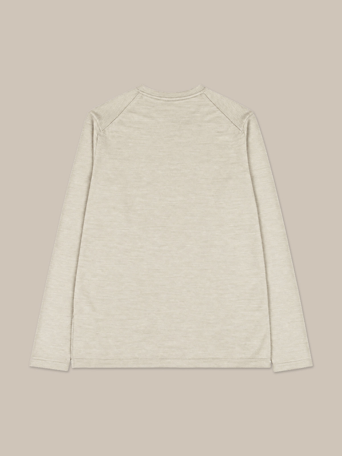 Lawrence Wool Silk Fine Gauge Jersey Long Sleeve Tee image