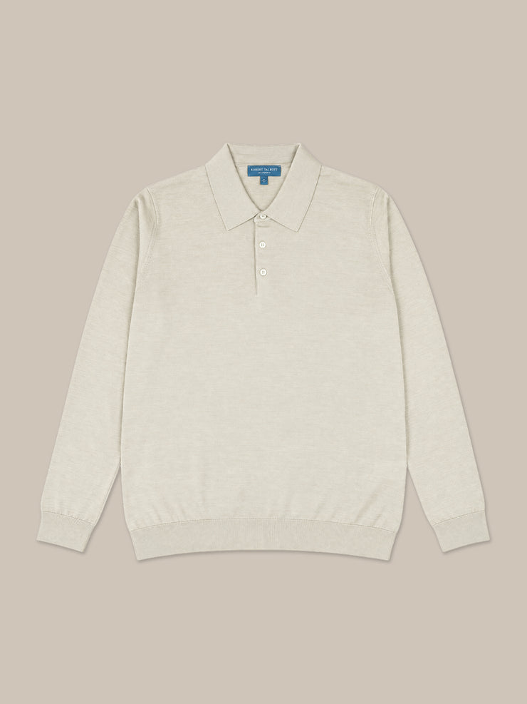 Henson Wool Silk Fine Gauge Jersey Polo