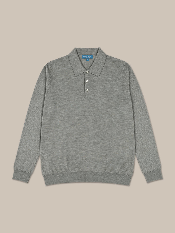 Henson Wool Silk Fine Gauge Jersey Polo