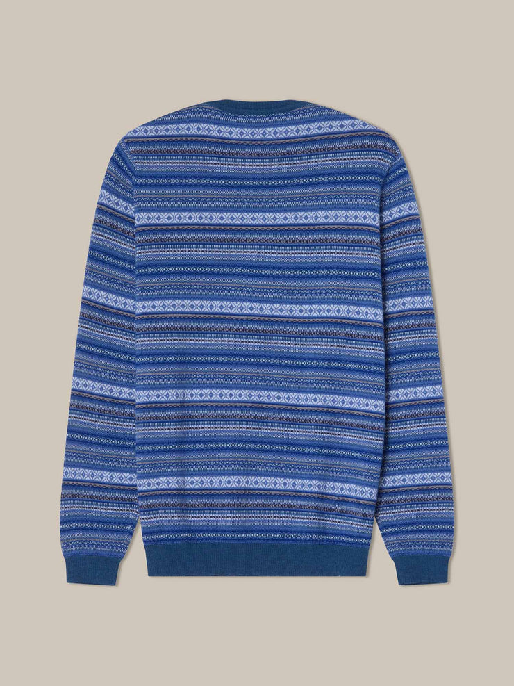 Henry Fair Isle Crewneck Sweater
