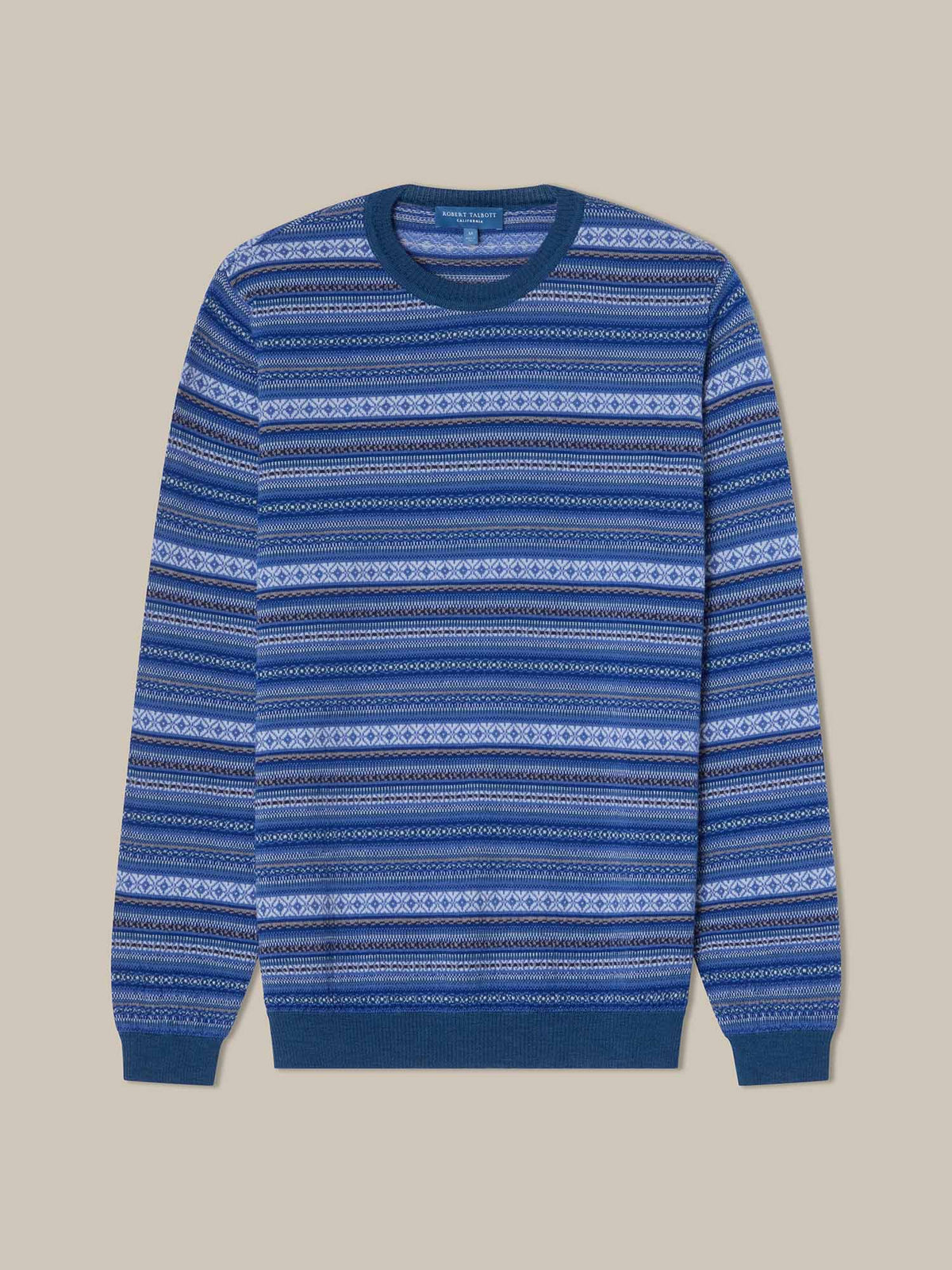 Henry Fair Isle Crewneck Sweater image