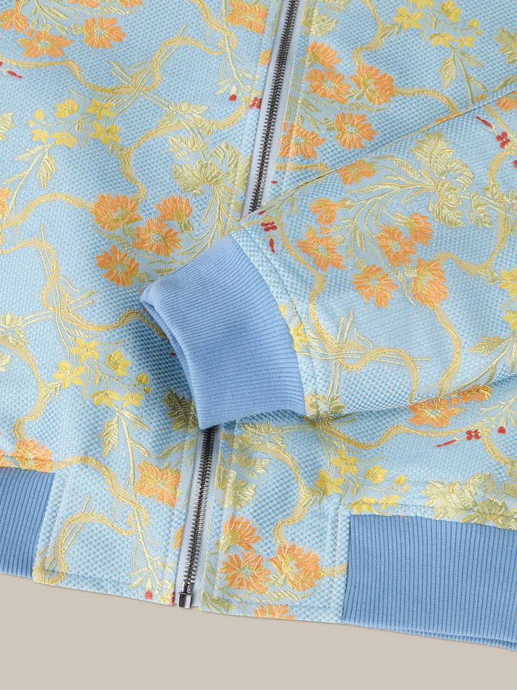 Jackson Floral Jacquard Baseball Jacket
