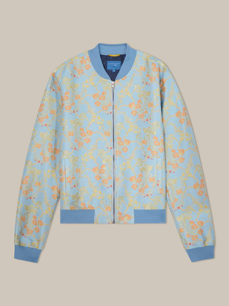 Jackson Floral Jacquard Baseball Jacket