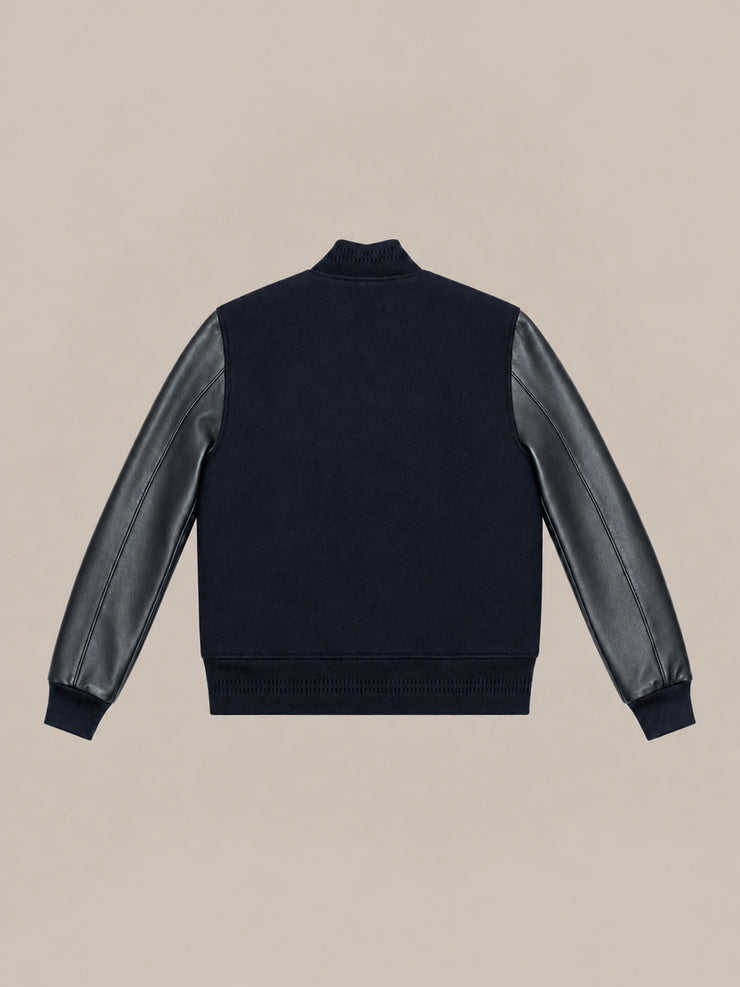 Captain Wool and Leather Varsity Jacket