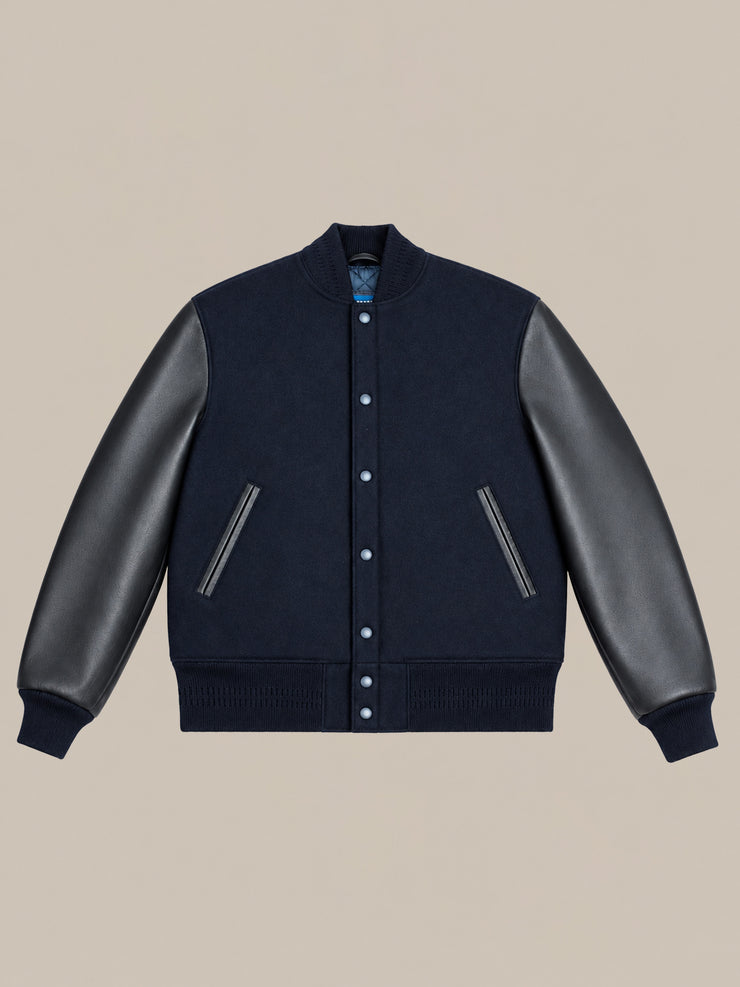 Captain Wool and Leather Varsity Jacket