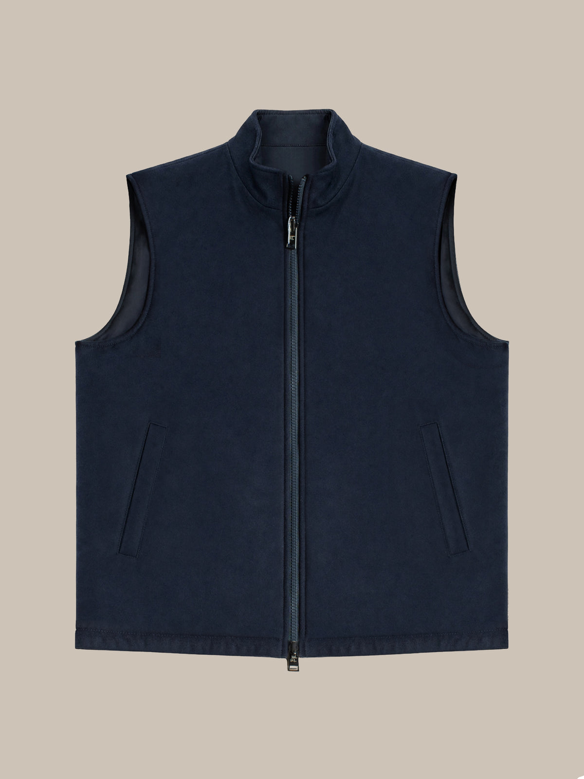 Braun Nylon to Wool Reversible Vest