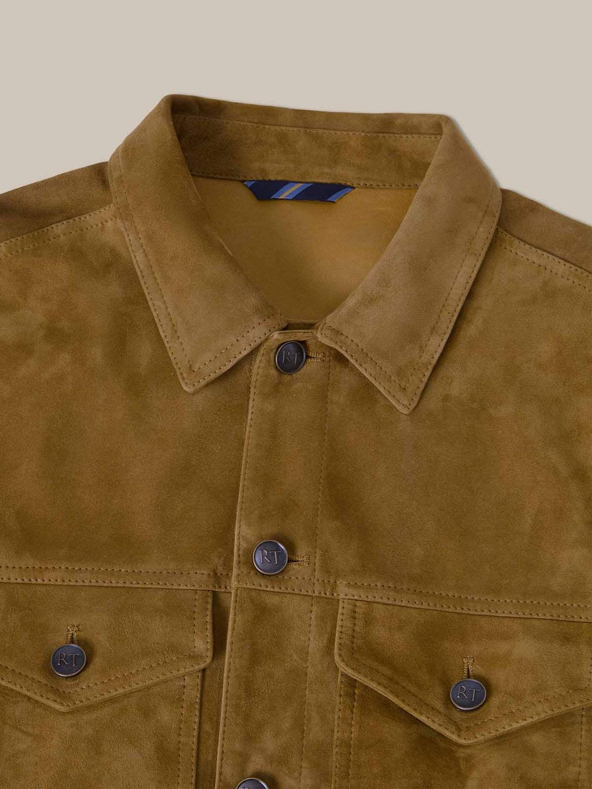 Elliott Suede Trucker Jacket image